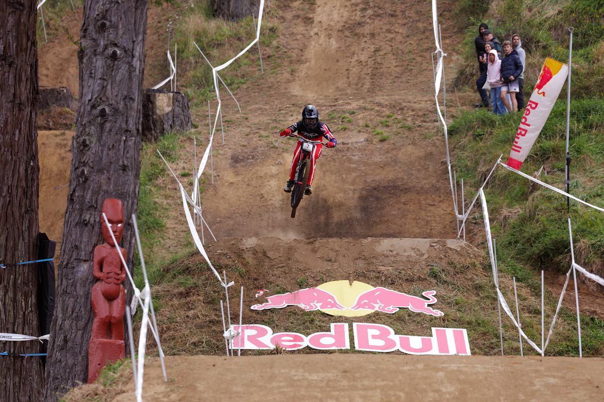 Pro downhill racer at Crankworx Rotorua